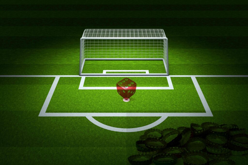 The use of badges to play soccer